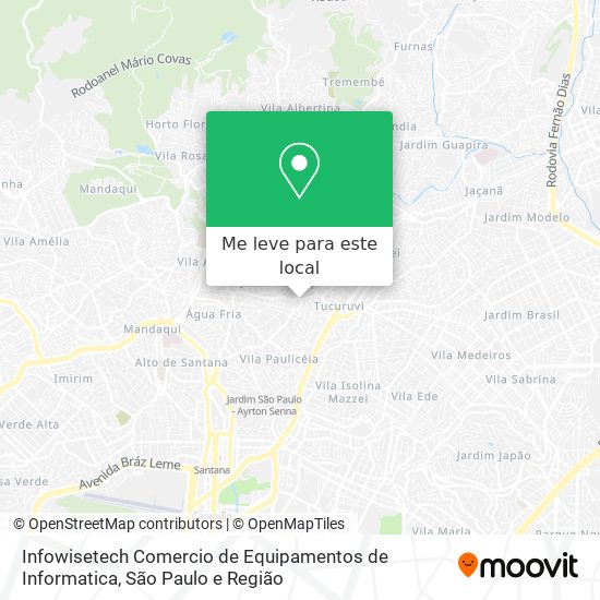 Infowisetech Comercio de Equipamentos de Informatica mapa