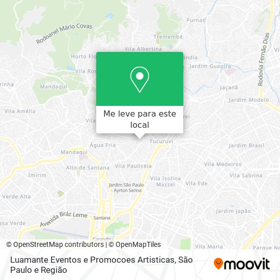 Luamante Eventos e Promocoes Artisticas mapa