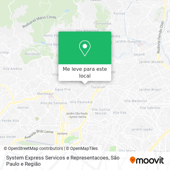 System Express Servicos e Representacoes mapa
