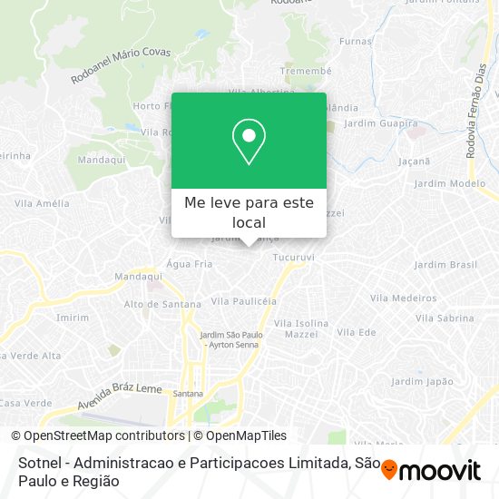 Sotnel - Administracao e Participacoes Limitada mapa