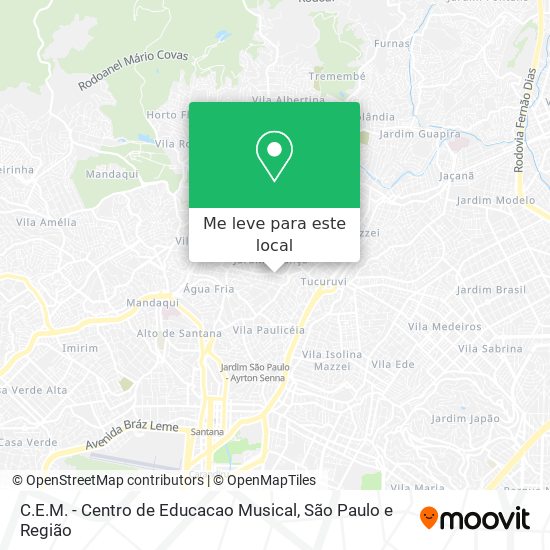 C.E.M. - Centro de Educacao Musical mapa
