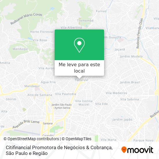 Citifinancial Promotora de Negócios & Cobrança mapa