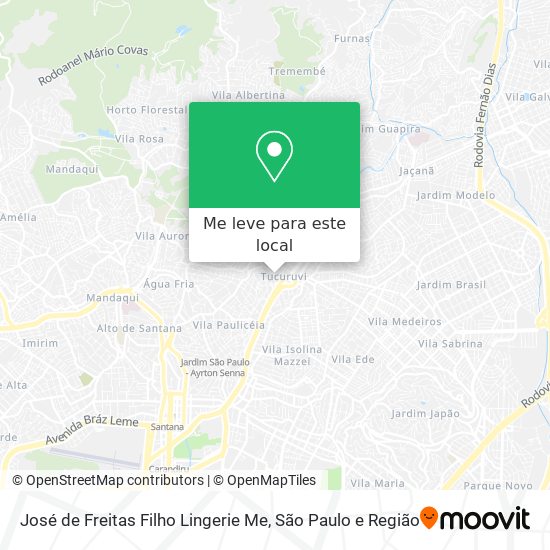 José de Freitas Filho Lingerie Me mapa
