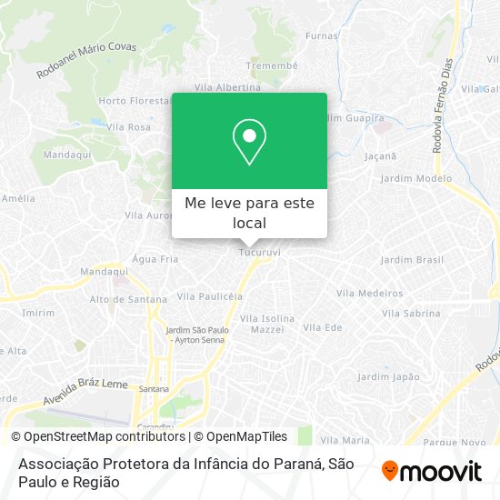 Associação Protetora da Infância do Paraná mapa
