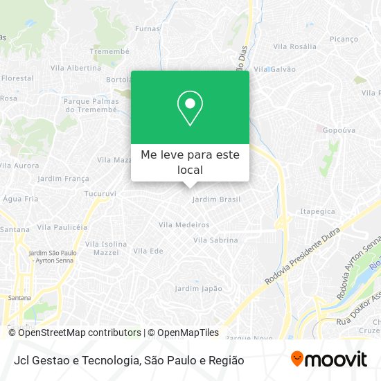 Jcl Gestao e Tecnologia mapa