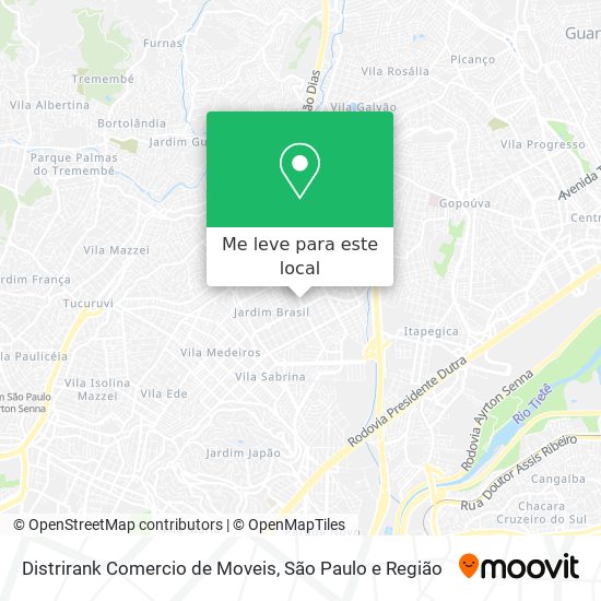 Distrirank Comercio de Moveis mapa