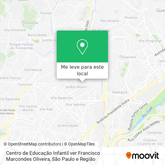 Centro de Educação Infantil ver Francisco Marcondes Oliveira mapa