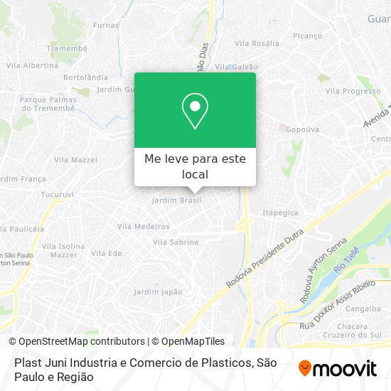 Plast Juni Industria e Comercio de Plasticos mapa