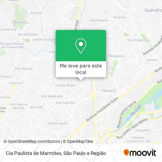 Cia Paulista de Marmitex mapa
