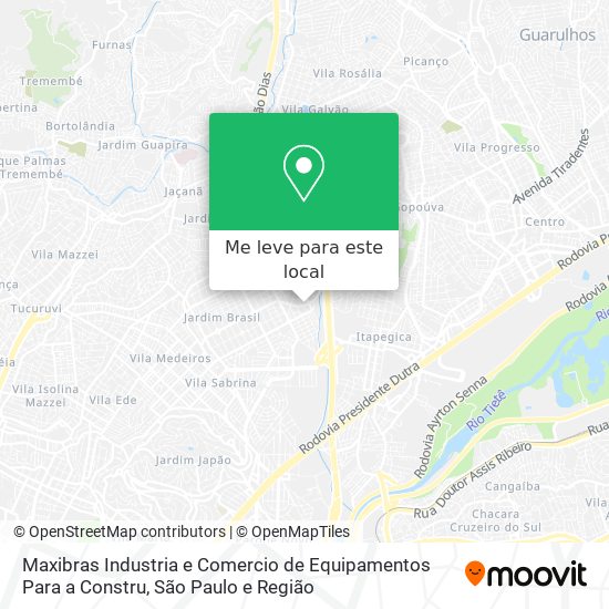 Maxibras Industria e Comercio de Equipamentos Para a Constru mapa