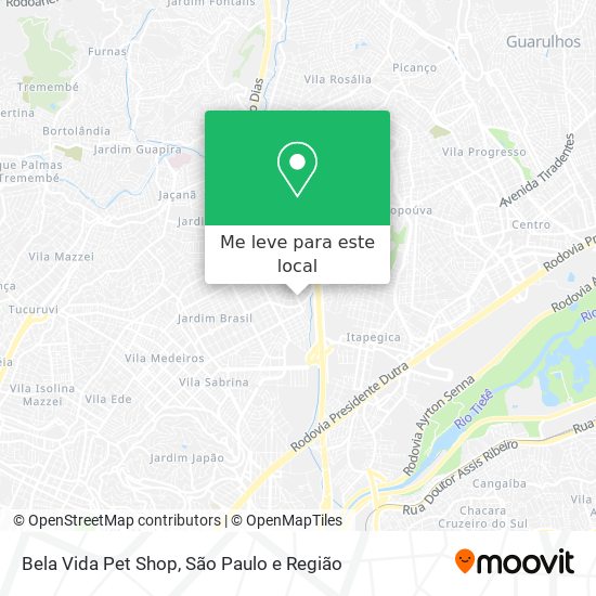 Bela Vida Pet Shop mapa