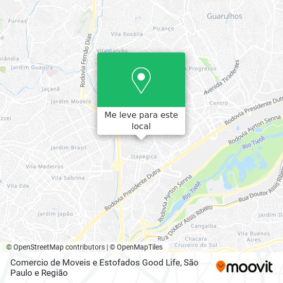 Comercio de Moveis e Estofados Good Life mapa