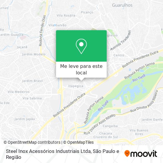 Steel Inox Acessórios Industriais Ltda mapa