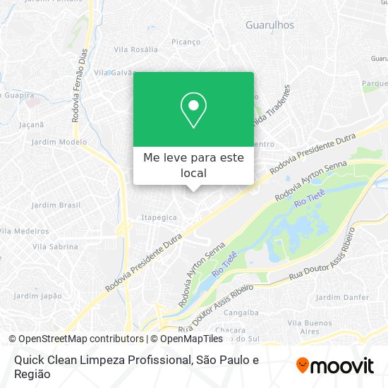 Quick Clean Limpeza Profissional mapa
