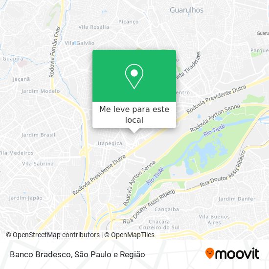 Banco Bradesco mapa