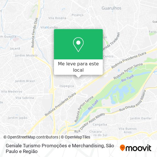 Geniale Turismo Promoções e Merchandising mapa