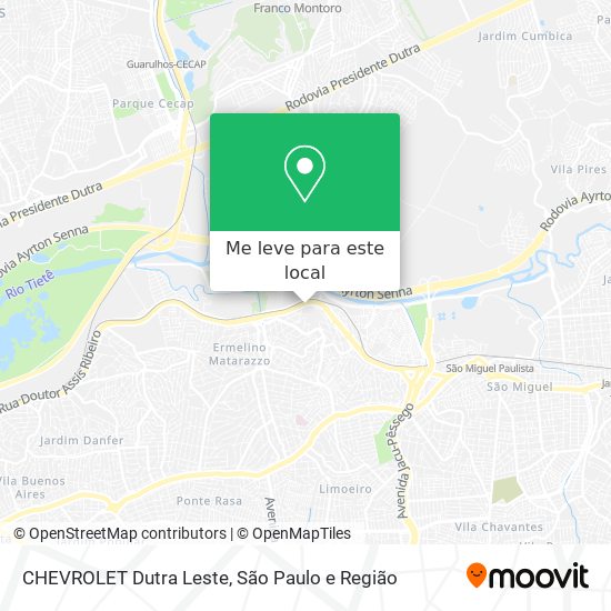 CHEVROLET Dutra Leste mapa