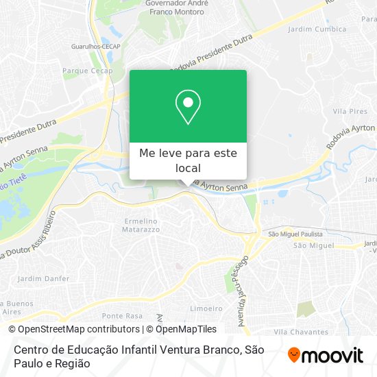 Centro de Educação Infantil Ventura Branco mapa