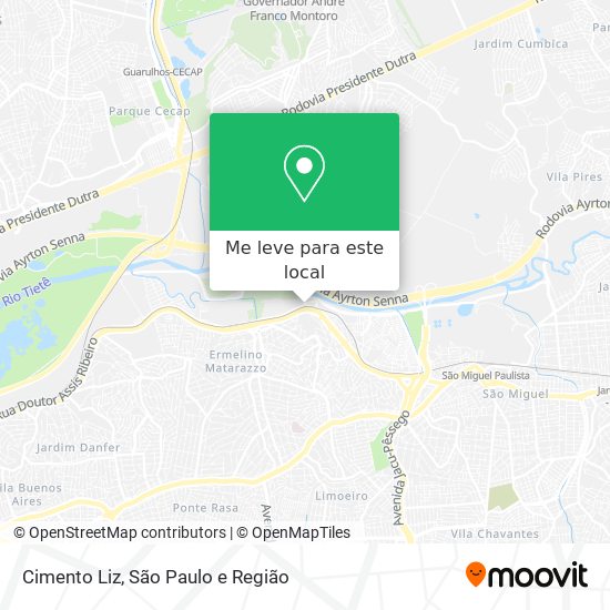 Cimento Liz mapa