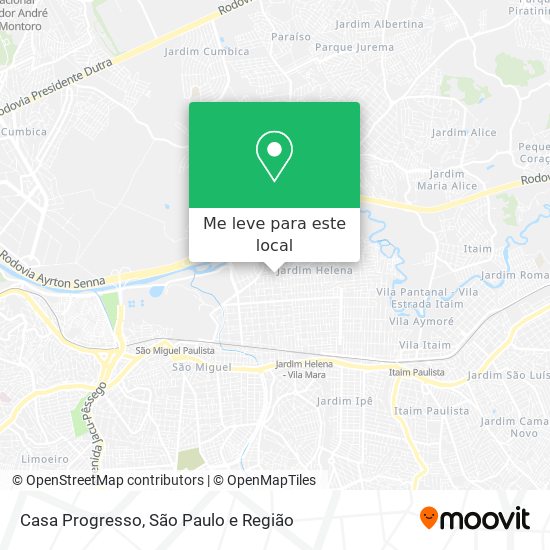 Casa Progresso mapa