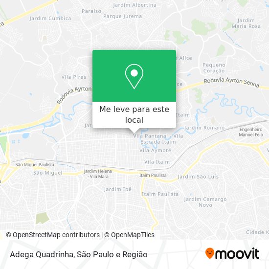 Adega Quadrinha mapa