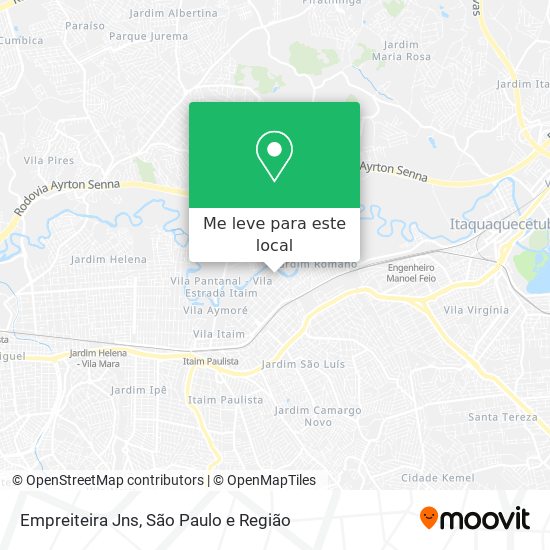 Empreiteira Jns mapa