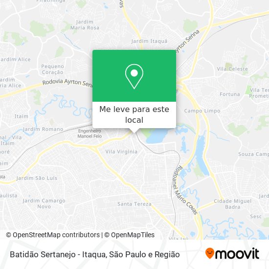 Batidão Sertanejo - Itaqua mapa