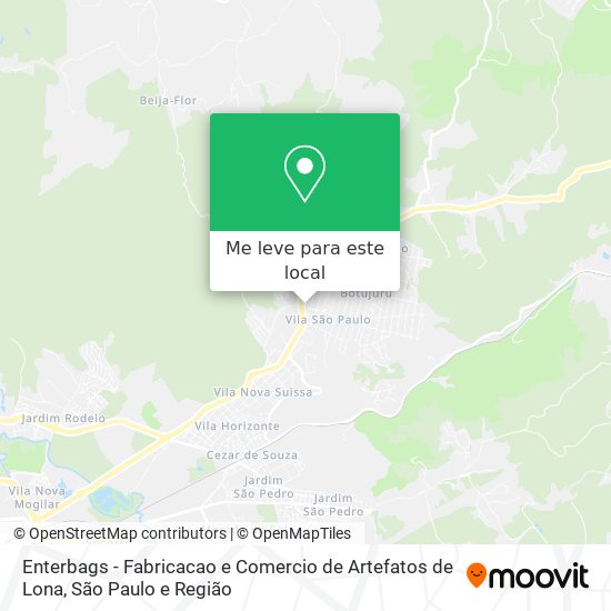 Enterbags - Fabricacao e Comercio de Artefatos de Lona mapa
