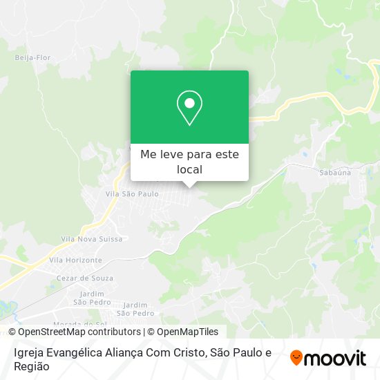 Igreja Evangélica Aliança Com Cristo mapa