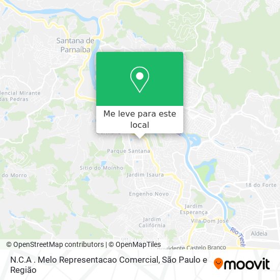 N.C.A . Melo Representacao Comercial mapa