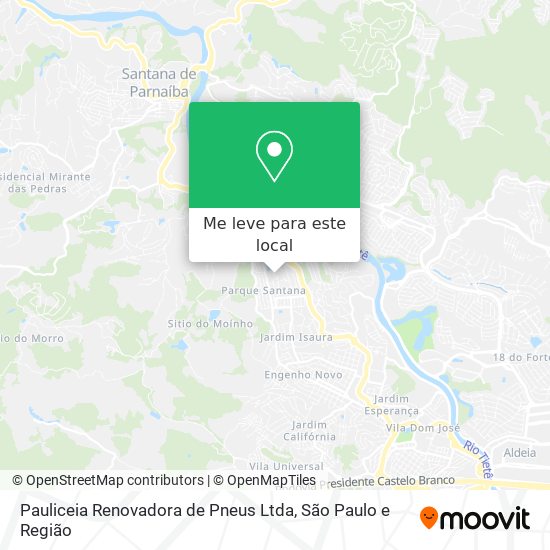 Pauliceia Renovadora de Pneus Ltda mapa