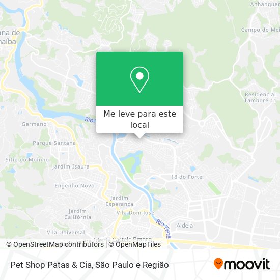 Pet Shop Patas & Cia mapa