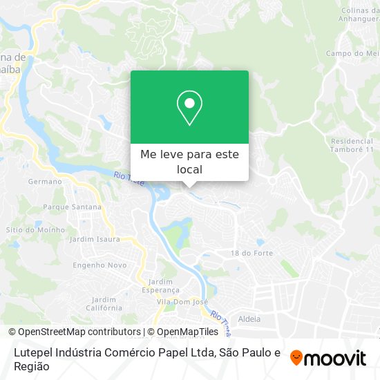 Lutepel Indústria Comércio Papel Ltda mapa