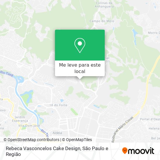Rebeca Vasconcelos Cake Design mapa