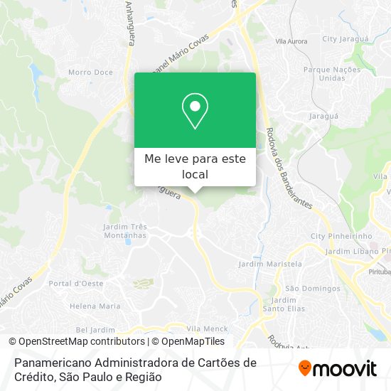 Panamericano Administradora de Cartões de Crédito mapa