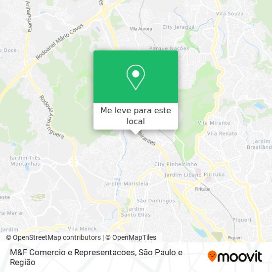 M&F Comercio e Representacoes mapa