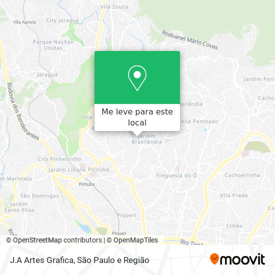 J.A Artes Grafica mapa