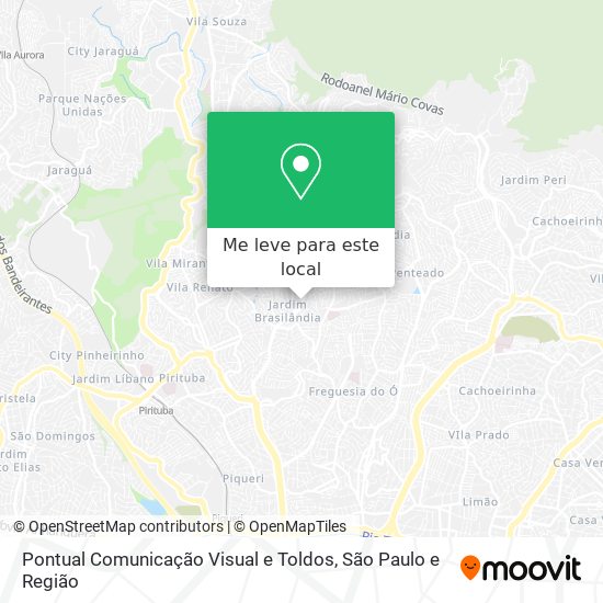 Pontual Comunicação Visual e Toldos mapa