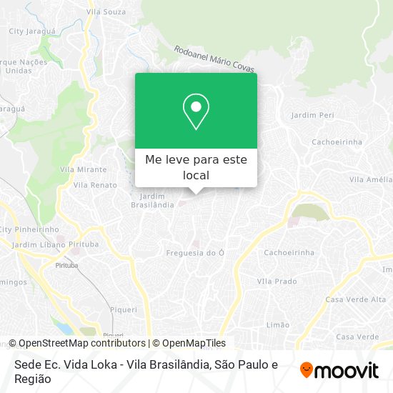 Sede Ec. Vida Loka - Vila Brasilândia mapa
