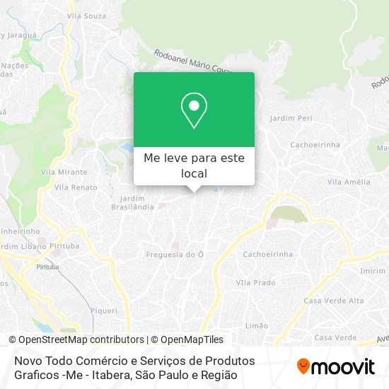 Novo Todo Comércio e Serviços de Produtos Graficos -Me - Itabera mapa