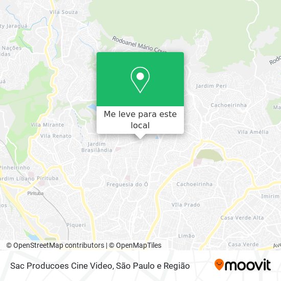 Sac Producoes Cine Video mapa