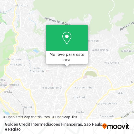 Golden Credit Intermediacoes Financeiras mapa