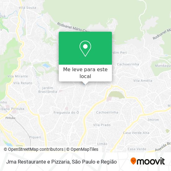 Jma Restaurante e Pizzaria mapa