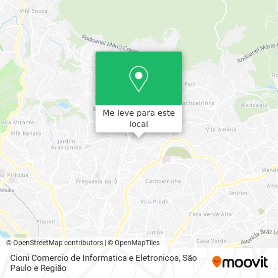 Cioni Comercio de Informatica e Eletronicos mapa