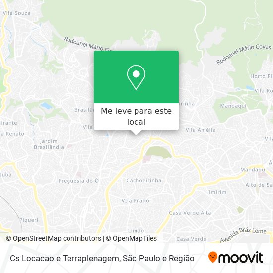 Cs Locacao e Terraplenagem mapa