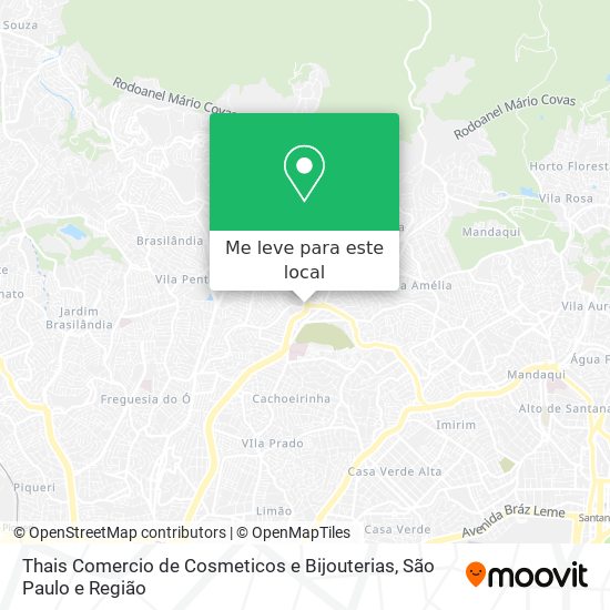 Thais Comercio de Cosmeticos e Bijouterias mapa