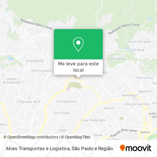 Alves Transportes e Logistica mapa