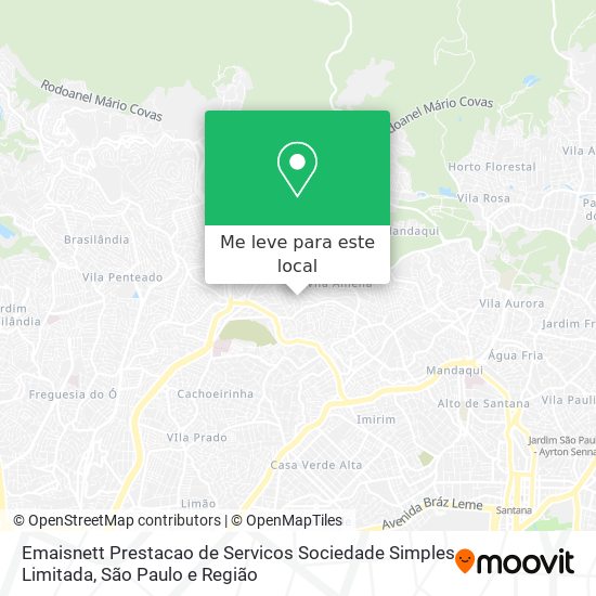 Emaisnett Prestacao de Servicos Sociedade Simples Limitada mapa