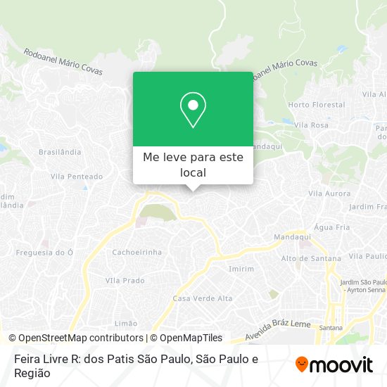 Feira Livre R: dos Patis São Paulo mapa