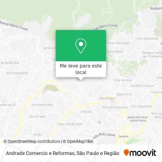 Andrade Comercio e Reformas mapa